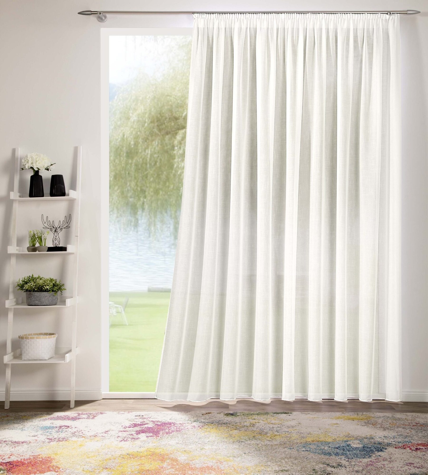 Gardine »Voile Effekt« Creme | DecoHome