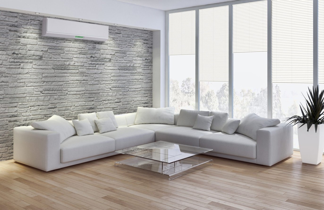 Alu Jalousien Wohnzimmer