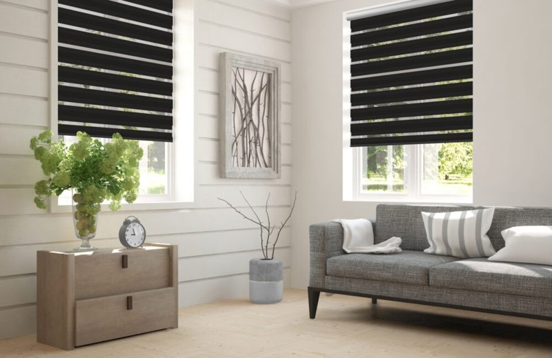 Eine gute Idee zur Fensterbeschattung sind Doppelrollos