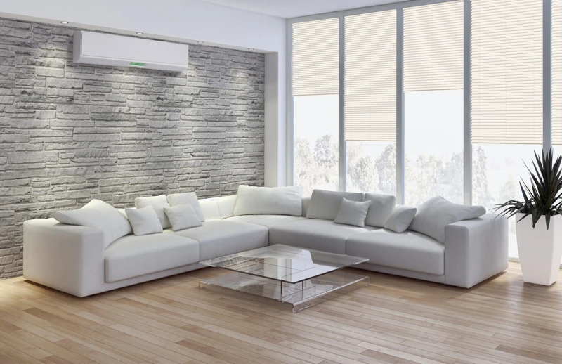 Interno con aria condizionata