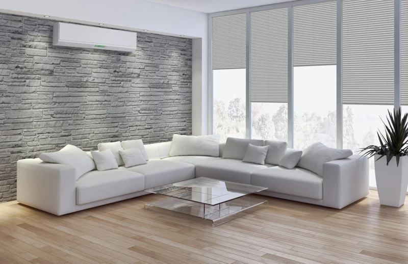 Interno con aria condizionata