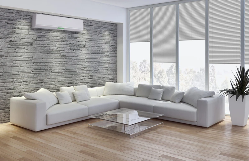 Interno con aria condizionata