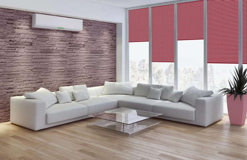 Interno con aria condizionata