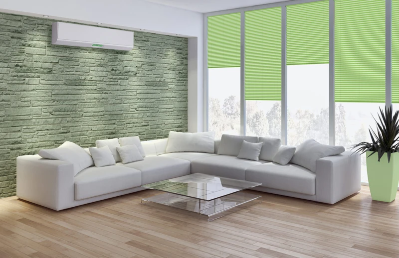 Interno con aria condizionata