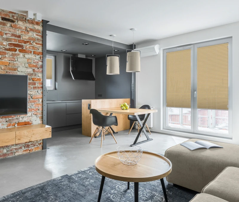 Apartment with open kitchen