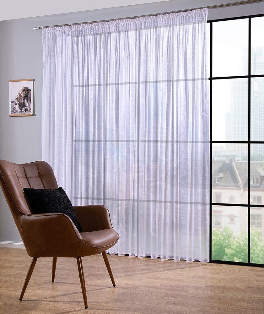 Gardine »Leinen« Weiß | DecoHome