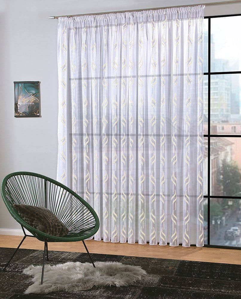 Gardine »Gloriosa« Creme | DecoHome 