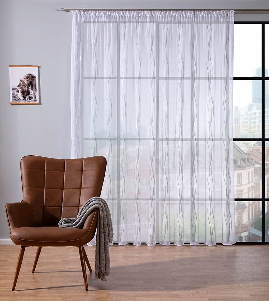 Gardine »Calla« Grau | DecoHome      