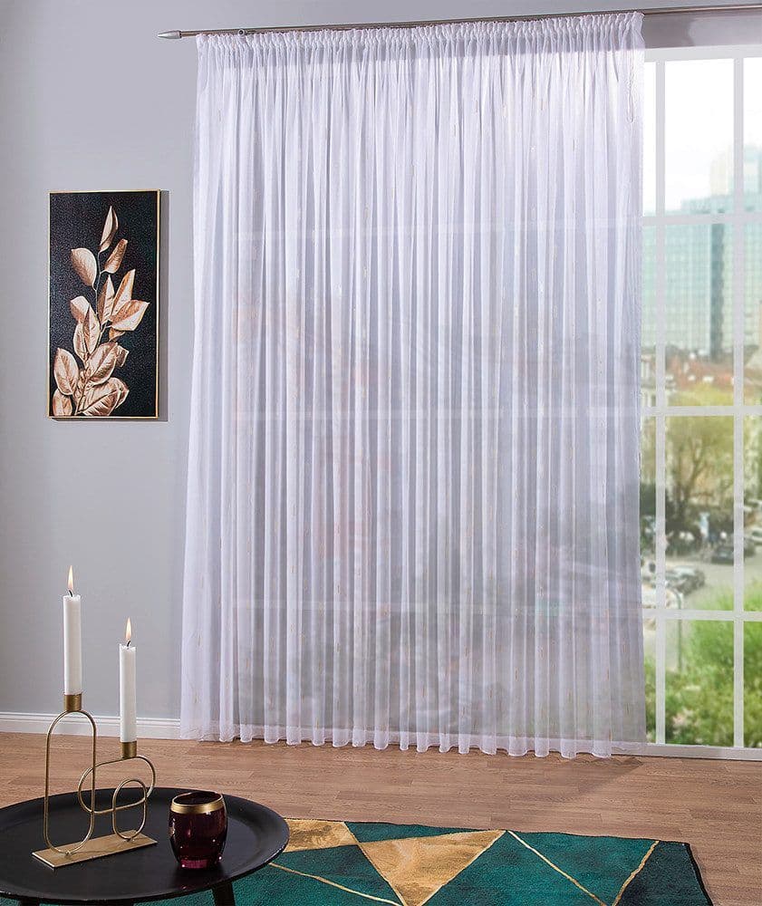 Gardine »Alyssa« Gold | DecoHome       