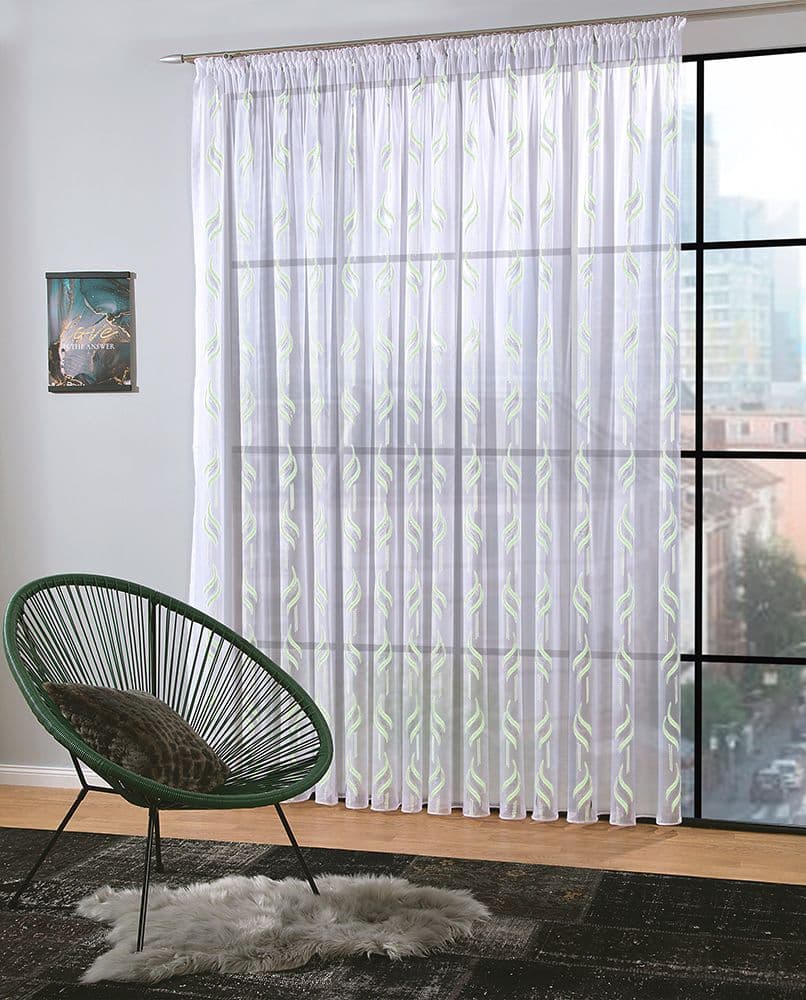 Gardine »Gloriosa« Grün | DecoHome