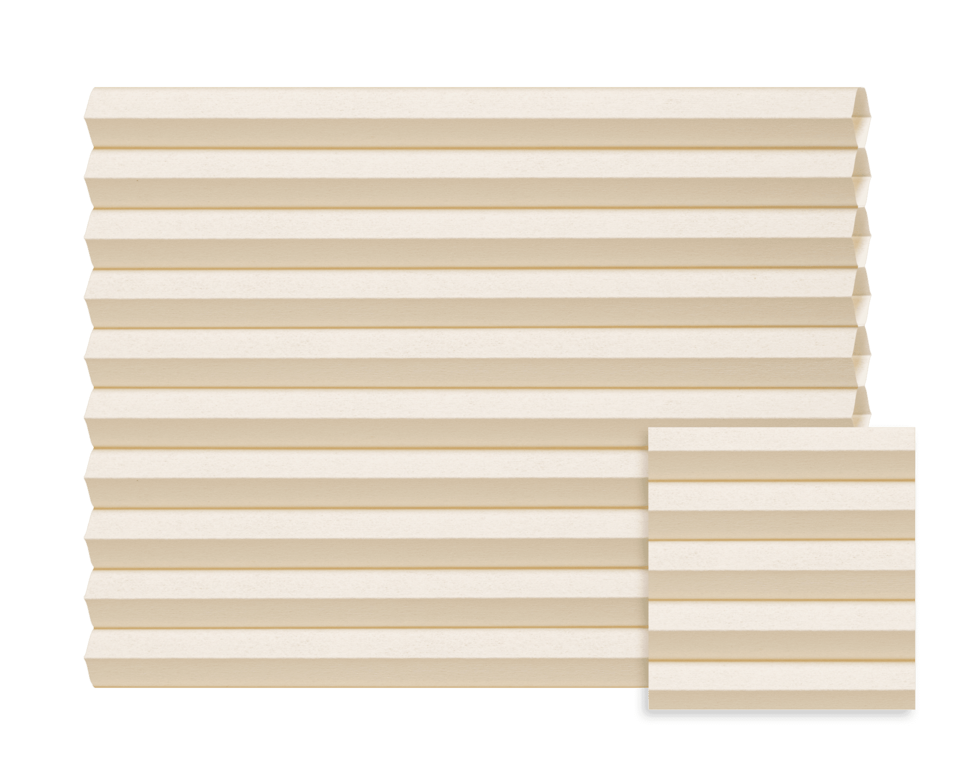 Wabenplissee Evie Sand-Creme 2