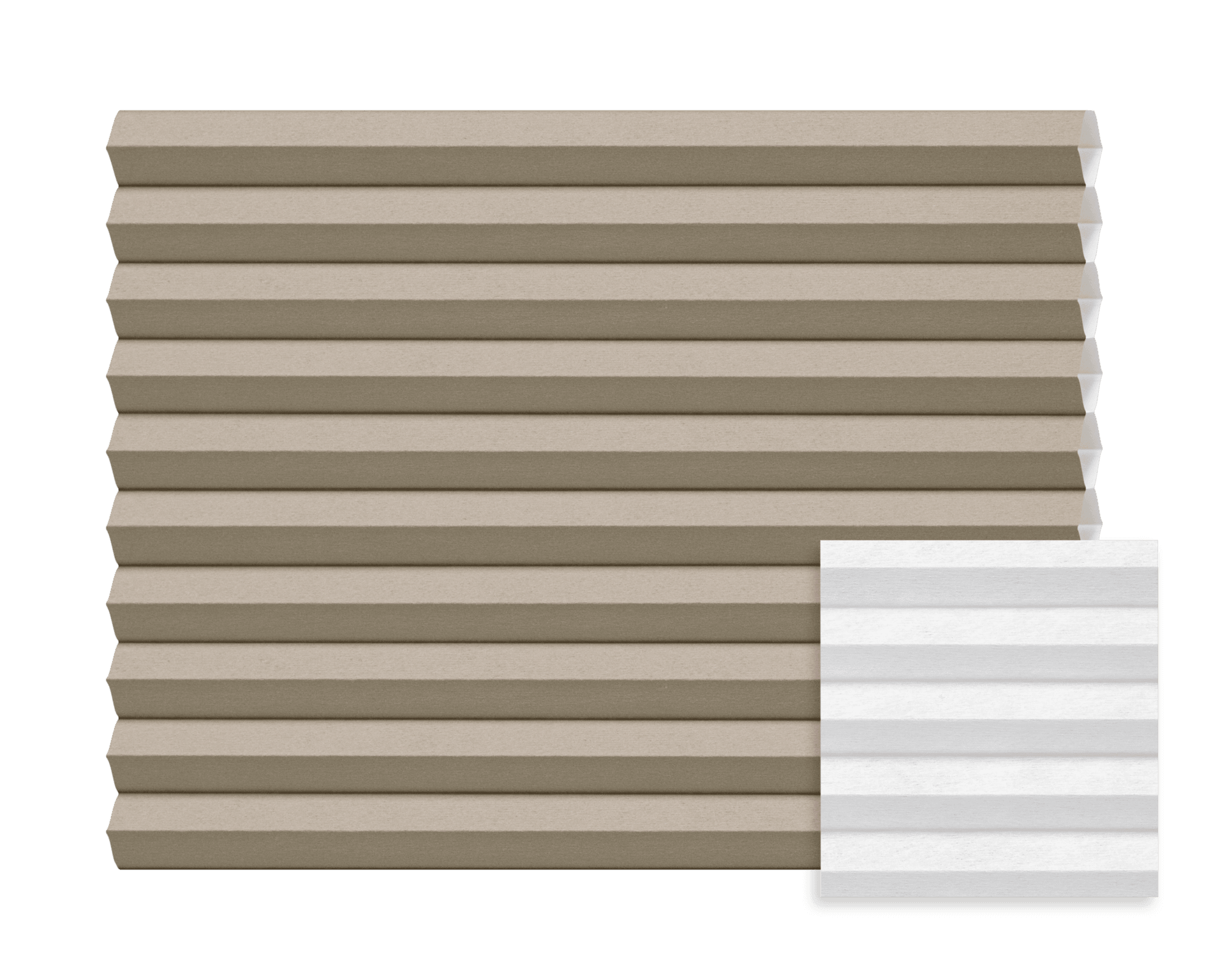 Wabenplissee Evie Taupe 2