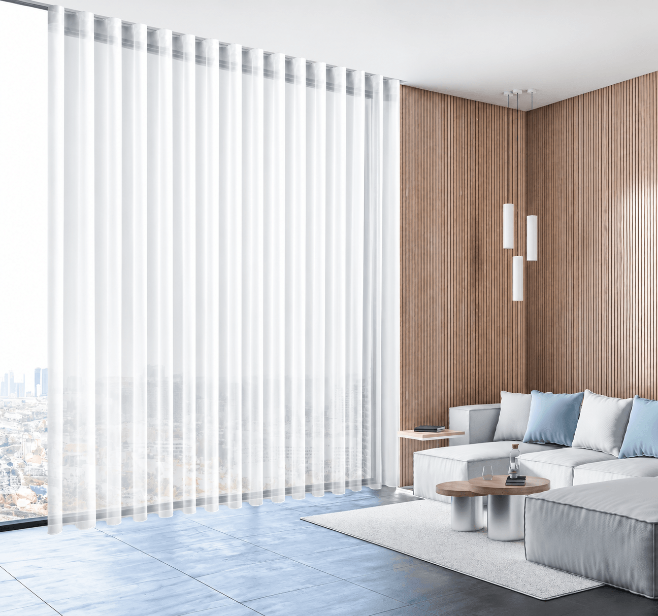 Wellengardine »Voile« Weiß | DecoHome