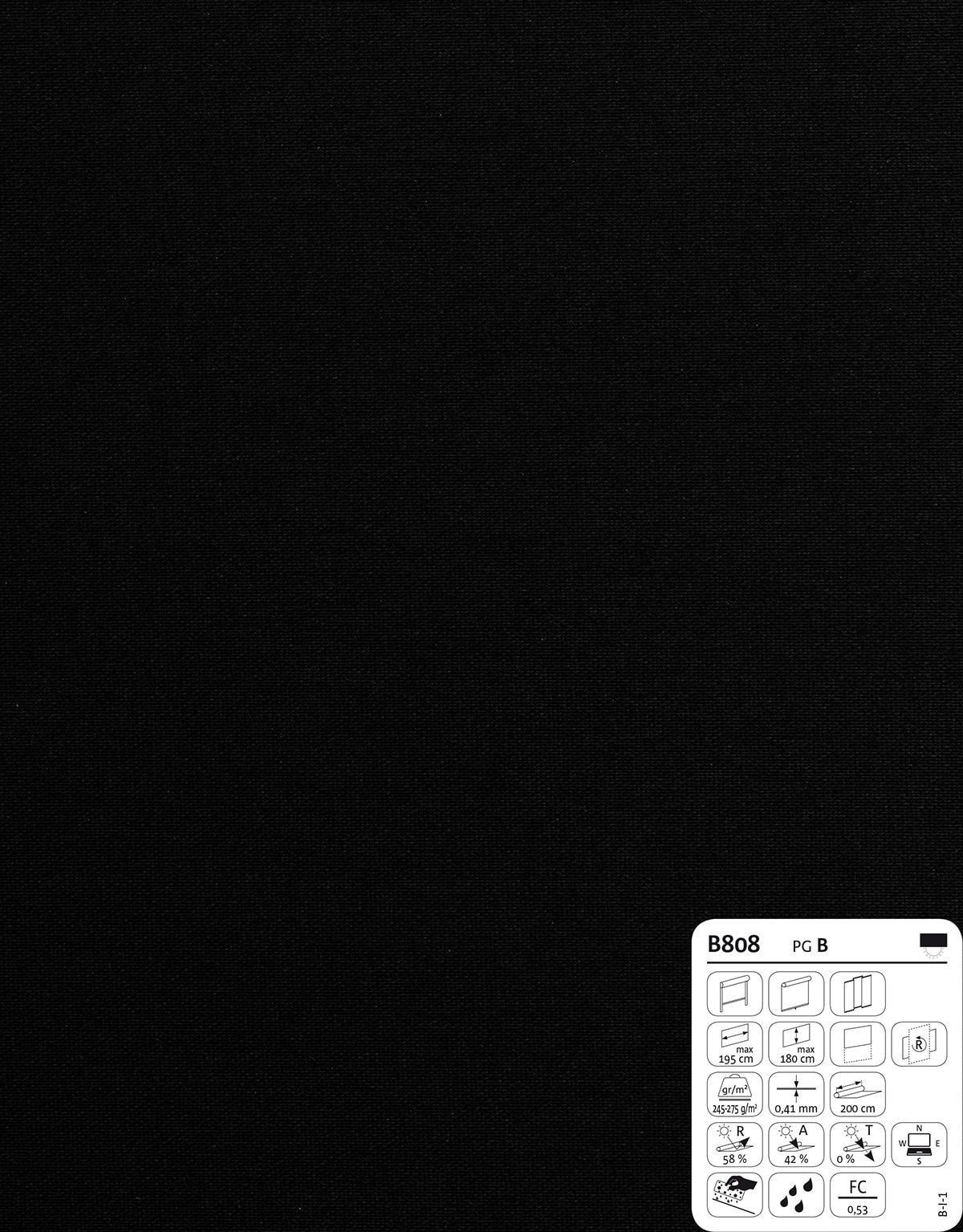 Rollo »Basic« Tiefschwarz 5