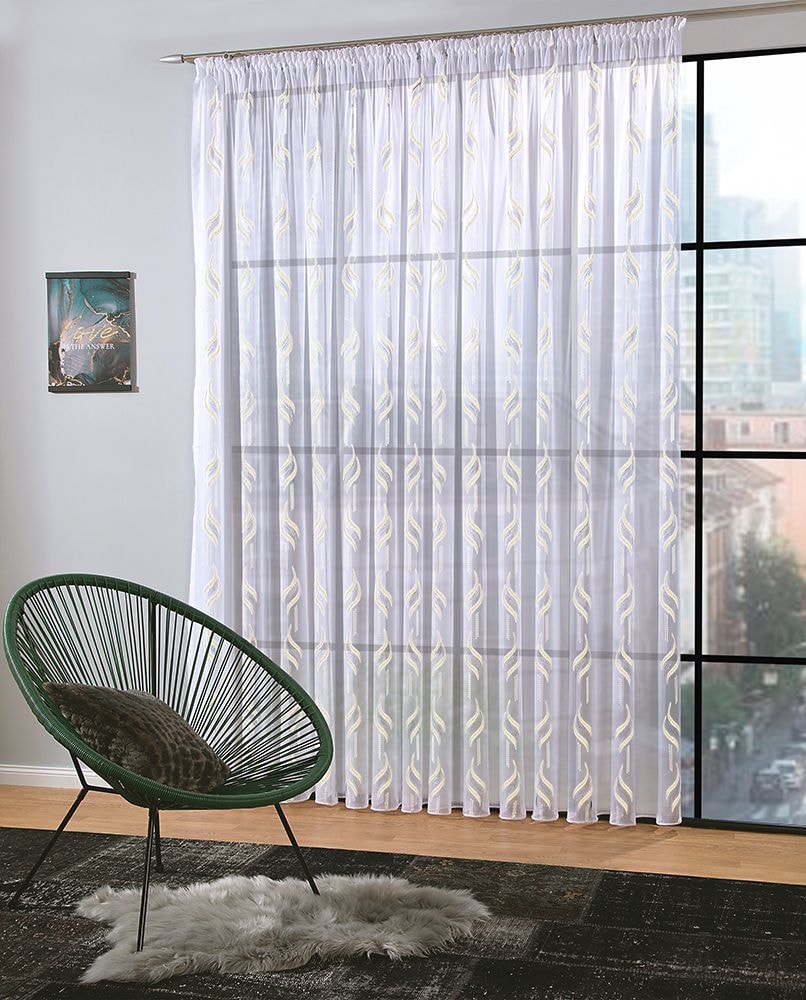 Gardine »Gloriosa« Creme | DecoHome 