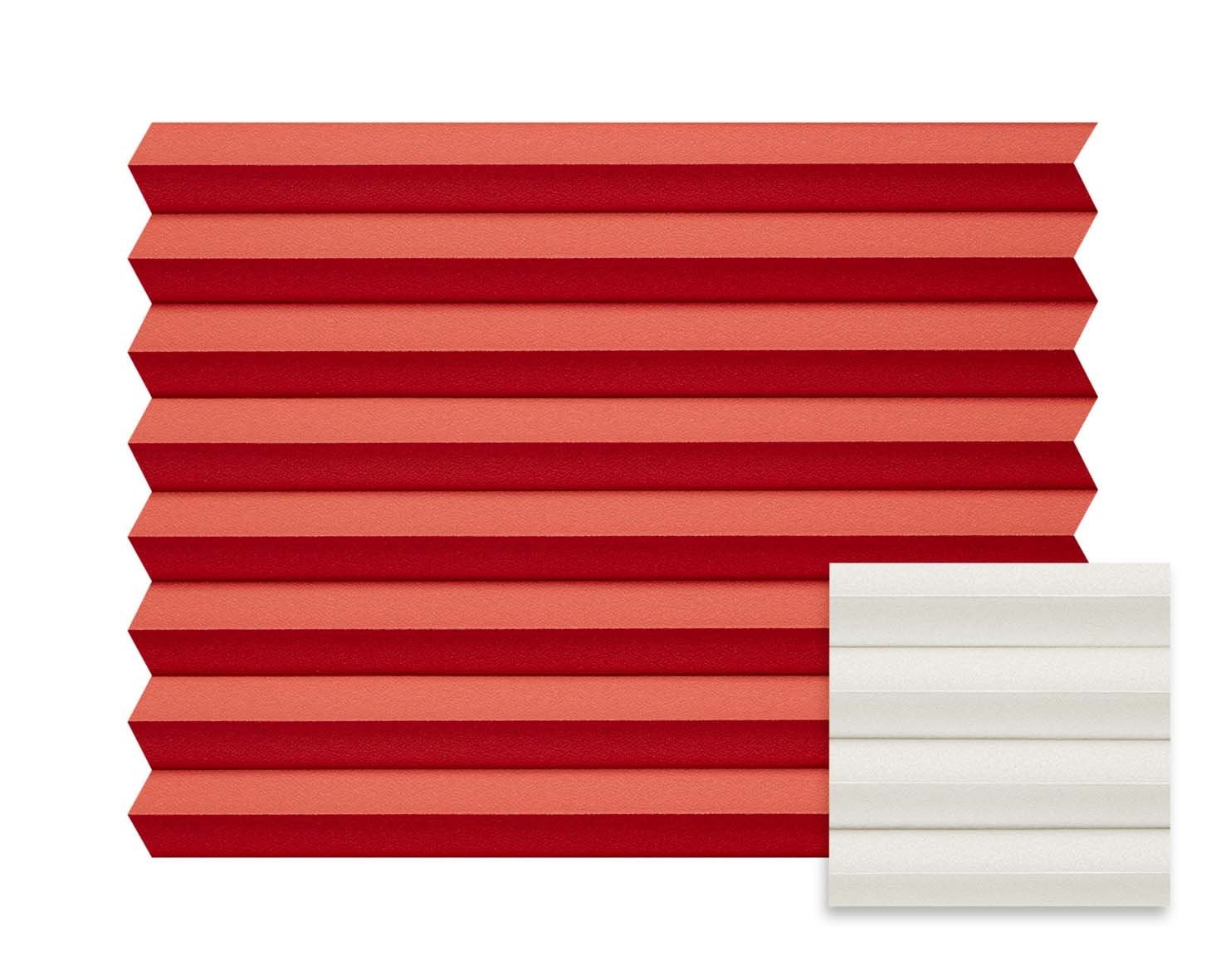 Plissee Opaco Rot 2