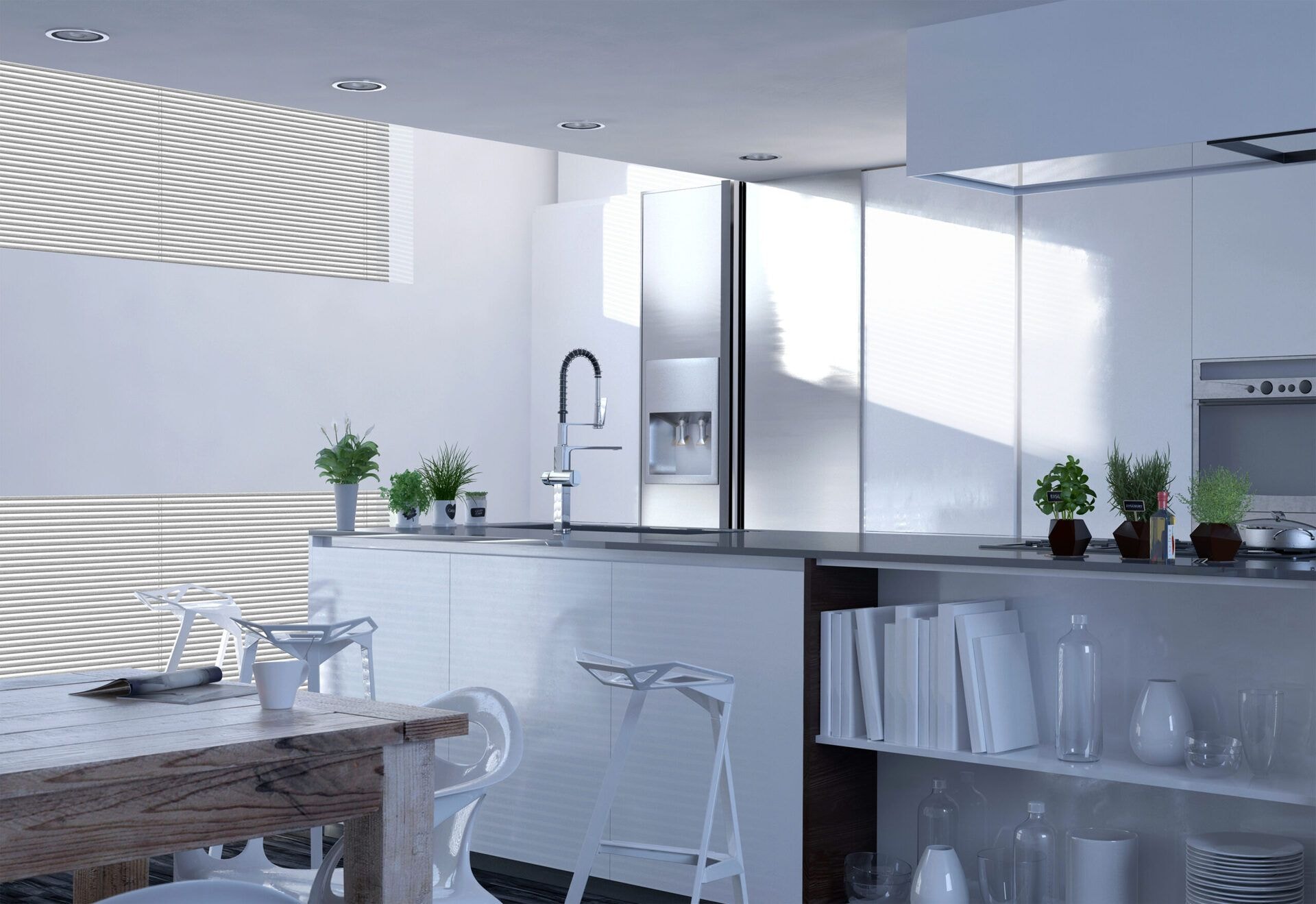 Alu Jalousie »Texture« Silber-Satin 4