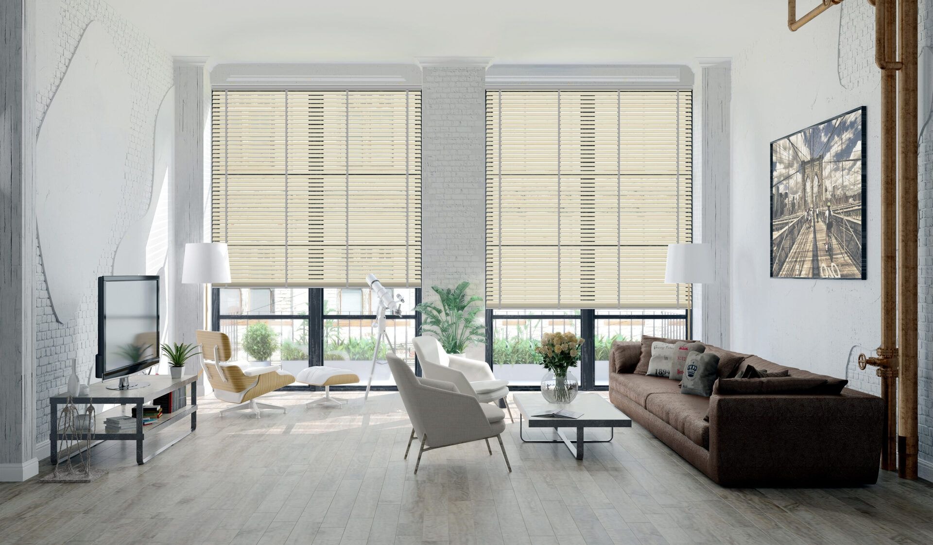 Holzjalousie »Bamboo« Beige 5