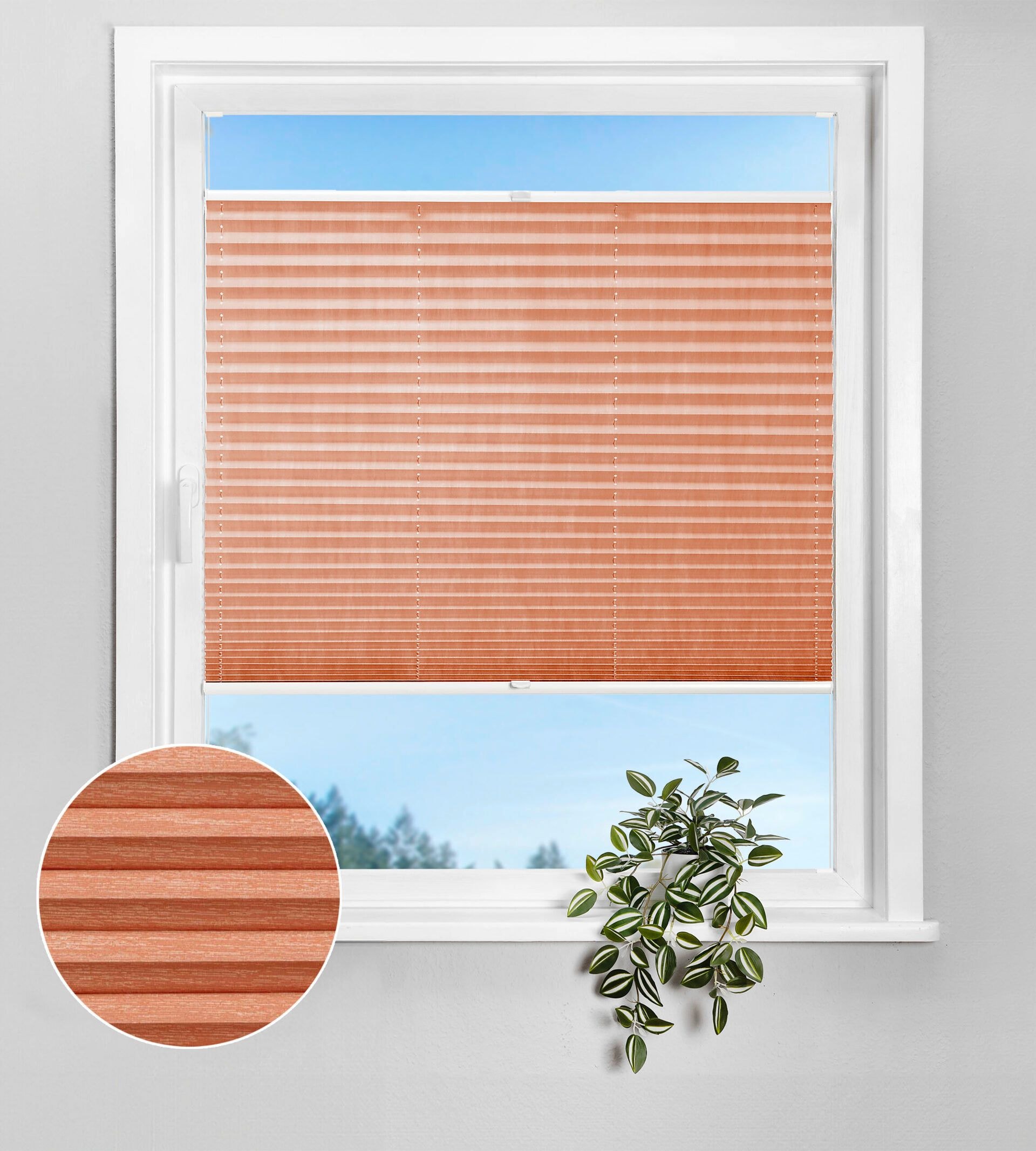 Plissee Matte Terracotta