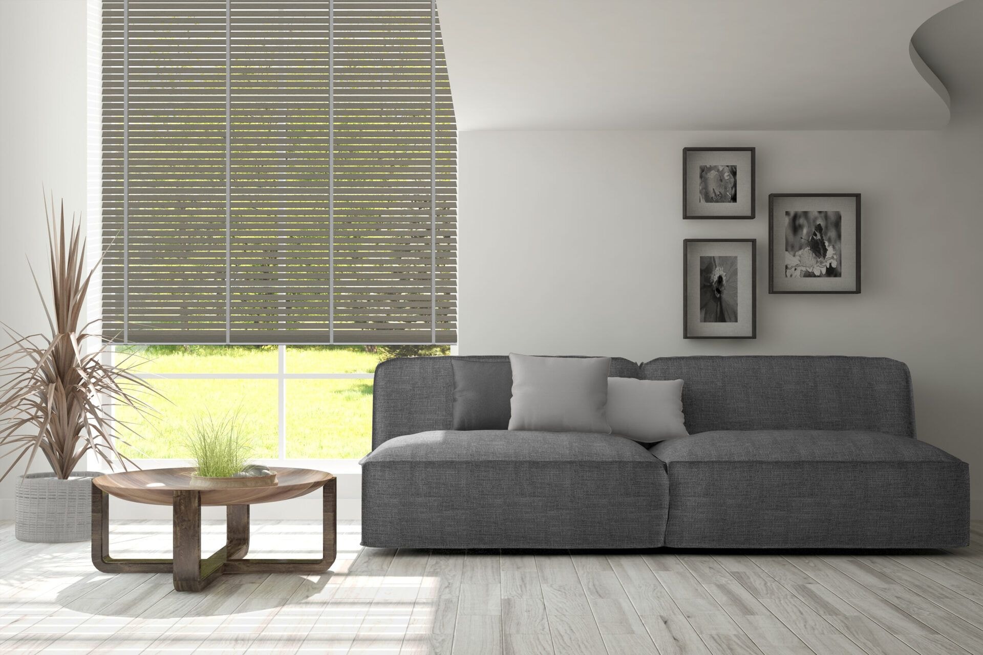 Holzjalousie »Bamboo« Grau 4