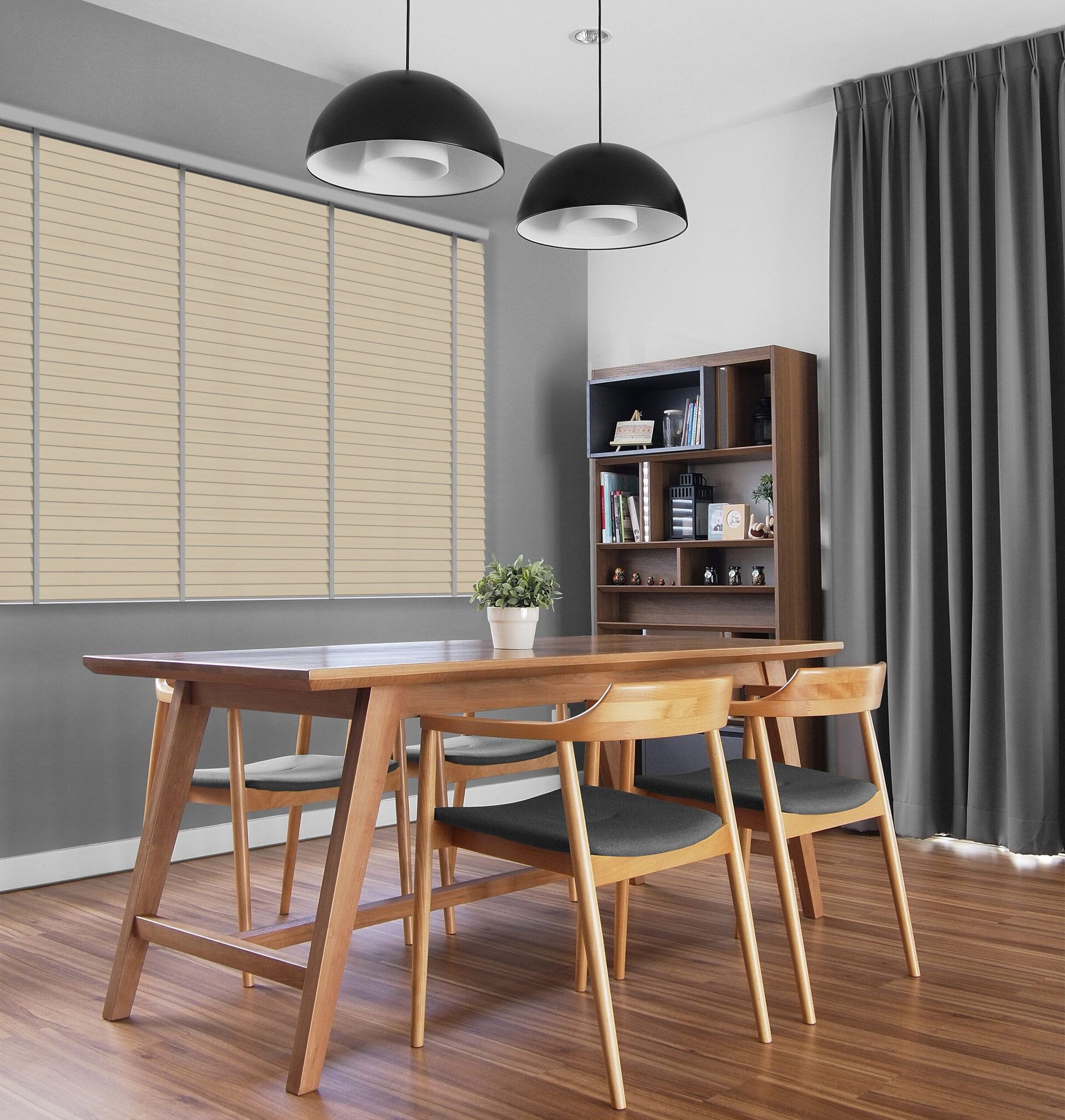 Holzjalousie »Bamboo« Dunkelbeige 3