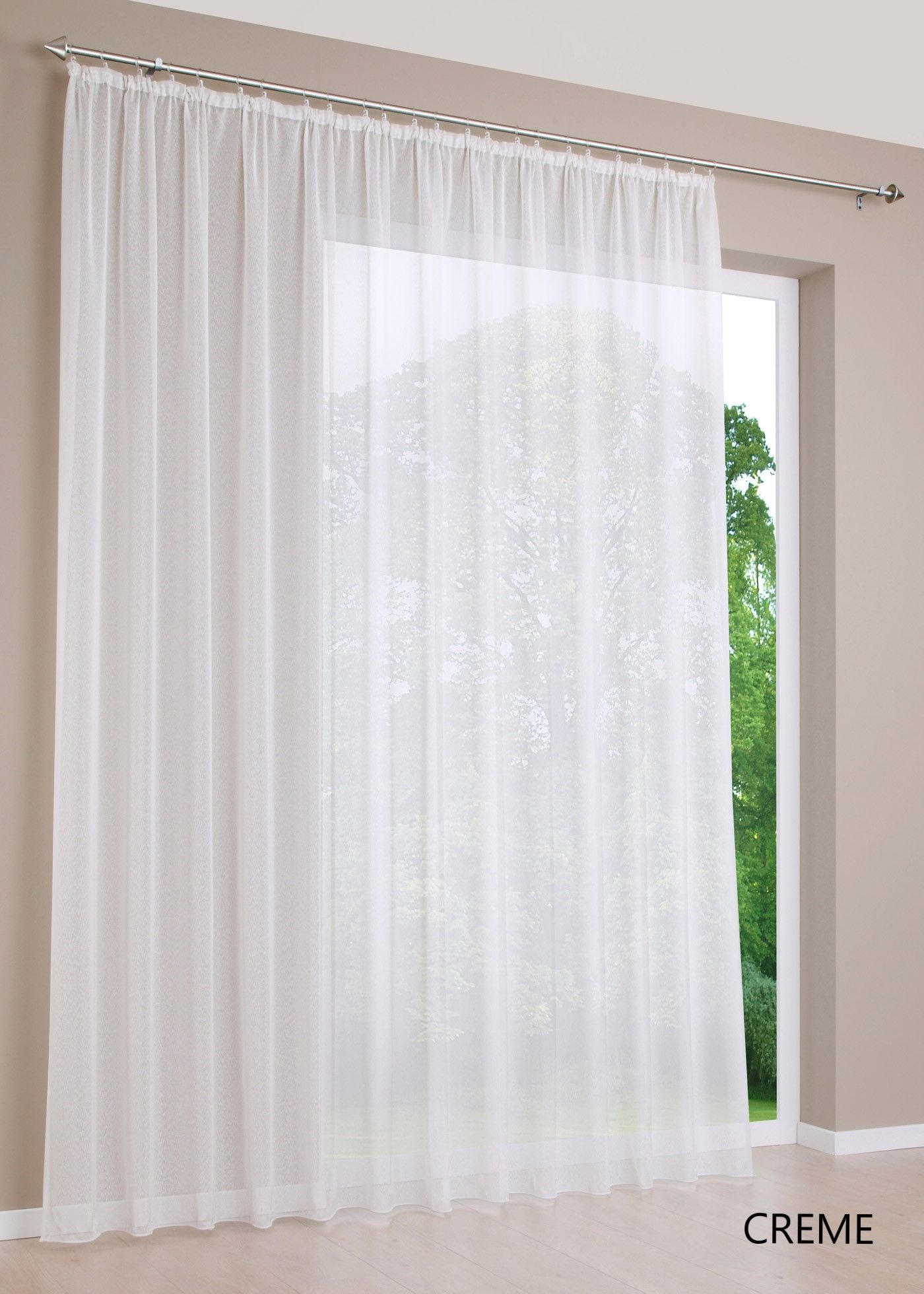 Gardine »Voile« Creme